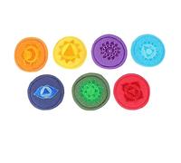 TOPPERFUN 7pezzi Cuscino Per Ciotole Cantanti Tibetane Per Meditazione e Pratiche Spirituali Accessorio Decorativo Artigianale Per Cerimonie Buddiste