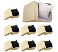 TOPPERFUN 8 Scatole Porta Orologi in Carta Kraft Coperchio, Contenitori per Gioielli e Custodie da Viaggio Leggere e Compatte, Set Decorativo per Esposizione e Conservazione Orologi