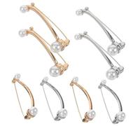 TOPPERFUN 8pezzi Spilla Decorativa Di Sicurezza Con Perle Per Abbigliamento Spalline e Pantaloni Elegante e Versatile Per Occasioni Formali e Informali