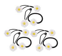 TOPPERFUN 9 pezzi Fermagli per Elastico Daisy Accessori per per Donne Fiori Colorati per Stile Casual e Attività