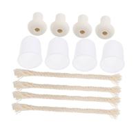 TOPPERFUN Accessori per Bruciatori ad 18 Pezzi Stoppini per a Olio in Tappi per Esperimenti Chimici Attrezzatura Didattica per Uso Scolastico e