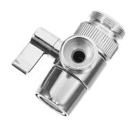 TOPPERFUN Adattatore per Lavatrice e Lavello 1 Ingresso 2 Uscite in Rame e Abs Argento Alta Durata e Design Pratico per Uso Domestico