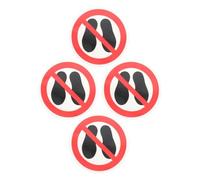 TOPPERFUN Adesivi di Avvertenza Non Calpestare 4 Pezzi, Etichette di Sicurezza Adesive Resistenti Adesivo Forte, Segnali di Sicurezza per Magazzini e Ambienti Industriali