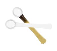 TOPPERFUN Applicatore Crema Massaggiante Per Occhi in Plastica Set 2 Pezzi Bianco e Verde Bastoncino Massaggiatore Mini Portatile Per Cura Pelle Viso Donna