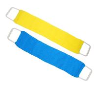 TOPPERFUN Asciugamano Da Bagno Per Massaggi e Spazzola Posteriore Doppia Faccia, Fascia Esfoliante Lunga Per Uomo e Donna, Scrubber Doccia Per Rimozione Cellule Morte e Circolazione Attiva Della Pelle