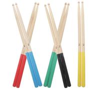 TOPPERFUN Bacchette per Batteria 7A in Legno d'Acero 5 Paia Multicolore Leggere per Ragazzo Ragazza Accessori per Batteria