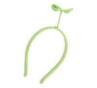 TOPPERFUN Banda Per Che Germoglia Verde Fasce Per Alla Moda Per Donna Accessori Di Carnevale Prop Chietto Bopper Fascia Adulto Fascia Invernale Per Donna Fascia Retrò Filato