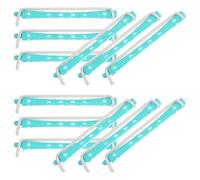 TOPPERFUN Bigodini per Permanente 12 Pezzi, Bigodini Arricciacapelli Portatili di Colori Chiari e Verdi, Resistenti e Leggeri, per Chioma Corti e Lunghi, Kit Professionale per Styling