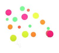 TOPPERFUN Carta Fluorescente per Disegnare Feste Striscione di Carta Fluorescente Forniture per Feste per Ghirlande Striscione Rotondo Appeso Ghirlanda di Punti Circolari Decorazioni Appese