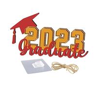 TOPPERFUN cartellino in legno decorazioni arredamento nozze classe di decorazione 2023 sospeso decorazione di laurea nel cortile della festa di laurea Tiglio rosso