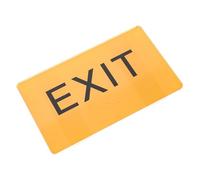 TOPPERFUN Cartello in Acrilico Con Braille Per Esterni Segnale Di Attenzione e Uscita Per Ipovedenti Targa Accessibile Per Anziani e Persone Con Disabilità Visiva