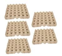 TOPPERFUN Cartone per Uova di Gallina 30 Pezzi in Polpa di Carta Naturale, Vassoio Riutilizzabile Compatto Scomparti Multipli per Conservazione Sicura in Frigorifero Domestico