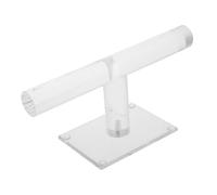 TOPPERFUN Cavalletto Per Bici Rack Per Appendiabiti Portatili Supporto Per Torcia Da Manubrio Porta Torcia Da Equitazione Portalampada Per Bicicletta Porta Faro a Led Transparent Acrilico