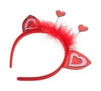 TOPPERFUN Cerchietto Forma di Cuore Rosso Paillettes per Donne e Ragazze per San Matrimoni e Feste Leggero e Comodo Aggiunge un Tocco Romantico Ogni Evento