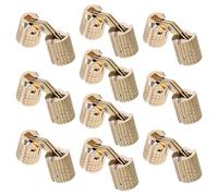 TOPPERFUN Cerniere Invisibili a Barilotto in Rame 8 MM Set da 10 Pezzi per Scatole di Gioielli e Mobili Artigianali Apertura 180° per Falegnami e Hobbisti