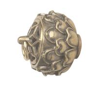 TOPPERFUN Ciondolo Pendente a Forma di Loto in Ottone Superficie Liscia, Decorazione da Appendere per Casa e Collezione Personale, Stile Retrò e Design Affascinante