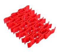 TOPPERFUN Clip per Pali da Allenamento Calcio in ABS Rosso, 16 Pezzi, Connettore Sicuro per Aste di Varie Dimensioni, per Esercizi di Agilità e Marcatori sul Campo