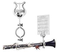 TOPPERFUN Clip Spartiti Per Clarinetto Supporto Musicale Per Banda Design Compatto e Resistente Per Performance Facile Da Attaccare e Rimuovere Per Strumenti Fiato