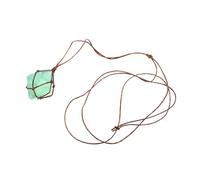 TOPPERFUN Collana di Pietre Preziose Naturali Ciondolo in Cristallo Grezzo Ottaedro, Gioielli Ciondolo Irregolare, Energia Positiva per Donne e Appassionati di Cristalli