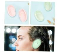 TOPPERFUN Copri Orecchie in Silicone Alimentare Resistente al Calore, Set da 4 Paia di Cuffie Protettive per Tintura Chioma, Impermeabili e Riutilizzabili, Adatte per Impiego Domestico