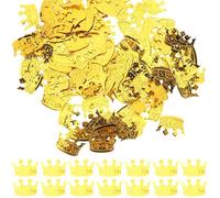 TOPPERFUN Coriandoli Dorati per Shower e Feste di Compleanno, Decorazione da Tavolo a Forma di Corona, Confezione da 60g per Addobbi Matrimonio e Party