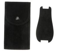 TOPPERFUN Custodia Nera Flanella Portatile Viaggio in a di da per Orologio Scatto Chiusura Cuscinetto Protezione Smartwatch Braccialetti