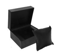 TOPPERFUN Custodia Orologio Singolo in PU Nero Scatola Piccola da Viaggio con Interno Morbido Protettivo Organizer Semplice per Orologi e Gioielli Uomo Pratica e Versatile per Casa e