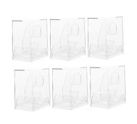 TOPPERFUN Custodia Per Orologio Trasparente Set Da 6 Pezzi Base Apribile, Scatola Espositiva Leggera Antipolvere Per Orologi Da Uomo e Donna, Organizer Pratico e Stabile Per Collezioni e Viaggi