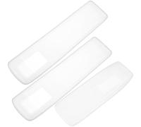 TOPPERFUN Custodie Protettive Set da 3 Pezzi in Silicone Trasparente con Pulsanti Visibili e Alta Aderenza Un'atmosfera Estiva per Telecomandi Tv e Condizionatore Perfette