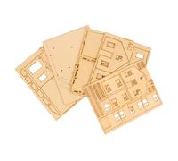 TOPPERFUN Di Montaggio in Legno Faller Wargaming O Edifici in Scala Terreno di Wargame Signore della Guerra di Legno Golden