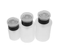 TOPPERFUN Dispenser a Pompa a Pressione Vuoto per Smalto e Solvente Unghie Flaconi in Plastica 60 Ml 150 Ml 180 Ml Tappo Set da 3 Pezzi per Manicure e Viaggi