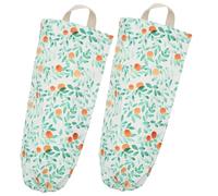 TOPPERFUN Distributore Sacchetti Della Spazzatura Appeso 2 Pezzi Portaoggetti in Poliestere Ispessito Design Cilindrico Compatto Per Cucina Facile Da Appendere e Riporre Sacchetti Dei Rifiuti