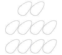 TOPPERFUN Elastici per Sacchi Spazzatura 10 Pezzi in Gomma e Acciaio Inossidabile, Resistenti e Superficie Liscia, per Bidoni Immondizia da Interno e Soggiorno