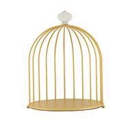 TOPPERFUN Espositore da Tavolo per Trucchi in a Forma di Gabbia per Uccelli per Prodotti per la Cura della Pelle Design Semplice e Pratico Facile da Pulire