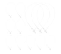 TOPPERFUN Fermagli in Plastica Trasparente per Etichette Abbigliamento Testa Rotonda Antiscivolo 13 CM Lacci Gancio di Sicurezza Confezione da 3000 Pezzi per Negozi al Dettaglio