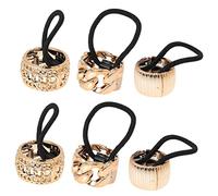 TOPPERFUN Fermagli per Coda di Cavallo Chic per da Donna 6 Pezzi in Oro Design Raffinato Adatti a Diversi Tipi di
