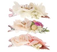 TOPPERFUN Fermagli per Fiori 3 Pezzi Accessori per Ragazza e Sposa Decorazione Naturale per Cerimonie e Speciali