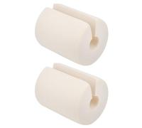 TOPPERFUN Fermaporta Design alla Moda Antirumore Cilindrico in Nbr 2 Pezzi Beige per Protezione Porte Senza Danneggiare Pavimento e Porta per Casa