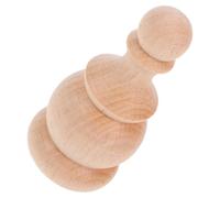 TOPPERFUN Finials in Legno Massello Non Verniciati per Mobili e Letti Decorazioni Artigianali con Design Ponte Romano Accessori Stabili e Dettagliati per Casa e Camera da Letto