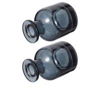 TOPPERFUN Flaconi Diffusori in Vetro per Oli Essenziali 150 Ml Set 2 Pezzi Contenitori Decorativi per Bastoncini di Giunco Accessori per Aromaterapia e Profumazione Ambienti Casa e