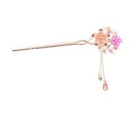 TOPPERFUN Forcine Capelli Floreali Bastoncini per Capelli Stile Giapponese Forcina Cinese Pietre Preziose Etnici Fermaglio per Chignon Elegante per Ogni Occasione