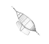 TOPPERFUN Gabbia Esca da Pesca in Acciaio Inox, Forma, Riutilizzabile | Struttura Saldata Robusta, Colore Argento, per Pesca dal Fondo e Molo, Adatta e Gamberi