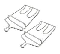 TOPPERFUN Ganci per Carne in Acciaio Resistente 2 Pezzi Ganci per Grigliare e Appendere Arrosti Utensili da Cucina per Macellai e Amanti Barbecue Resistenti e Facili da Usare