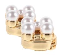 TOPPERFUN Gemelli da Polso Eleganti e Resistenti in Lega Oro 2 Pezzi a Forma di Fiore per Donna Accessori per Compleanni e Occasioni D'affari