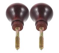 TOPPERFUN Impugnatura di Ricambio per Bastone da Passeggio in Legno Massello Antiscivolo 2 Pezzi Manico Ergonomico per Anziani Resistente alle Intemperie Accessori Compatibili per Bastoni