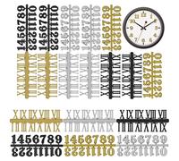TOPPERFUN Kit 18 Pezzi Numeri Arabi e Romani Numeri per Orologio da Parete in Plastica Installazione Facile e Veloce, per Aggiornare Orologi Antichi