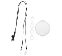 TOPPERFUN Laccetto Anti-smarrimento per Amplificatore Acustico con Clip Versatile per Apparecchi Acustici Retroauricolari Leggero e Confortevole per Anziani e Nero per Due Orecchie