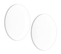 TOPPERFUN Lente Ottica Concava Doppia in Vetro 2 Pezzi, Diametro 10 Cm, Lunghezza Focale 300 Mm, Lente Divergente per Esperimenti di Fisica e Laboratorio Didattico, Strumento Educativo