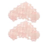 TOPPERFUN Maschera Occhi in Pietra Rosa a Forma di Cuore Lenitiva e Rinfrescante Copertura Viso per Rilassare gli Occhi Allevia Stanchezza e Occhiaie per Massaggio e Migliorare Sonno