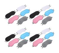 TOPPERFUN Maschere Oscuranti per Dormire 20 Pezzi Set, Maschera per Occhi da Viaggio Traspirante Cinturino Regolabile, per Pisolini e Sonno Notturno Uomo e Donna